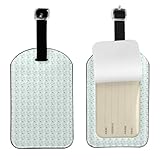 Maletas con estampado de libélula verde, bolsas de viaje, elegante etiqueta de equipaje de 4.3 x 2.76 pulgadas, protección de privacidad