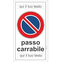 Cartello 'Parcheggio Vietato - Rimozione Forzata' Personalizzabile, 30x20 Cm, Composito Alluminio 3 Mm Con Fori, Resistente Intemperie, Made In Germany - 3
