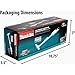 Makita XLC02ZW 18V LXT Lithium-Ion Compact Cordless Vacuum, Tool Only, White