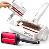 Chom Chom Roller Pet Hair Remover and Mini Reusable Lint Roller - ChomChom Cat and Dog Hair Remover for Furniture, Couch, Carpet + Mini ChomChom for Clothes