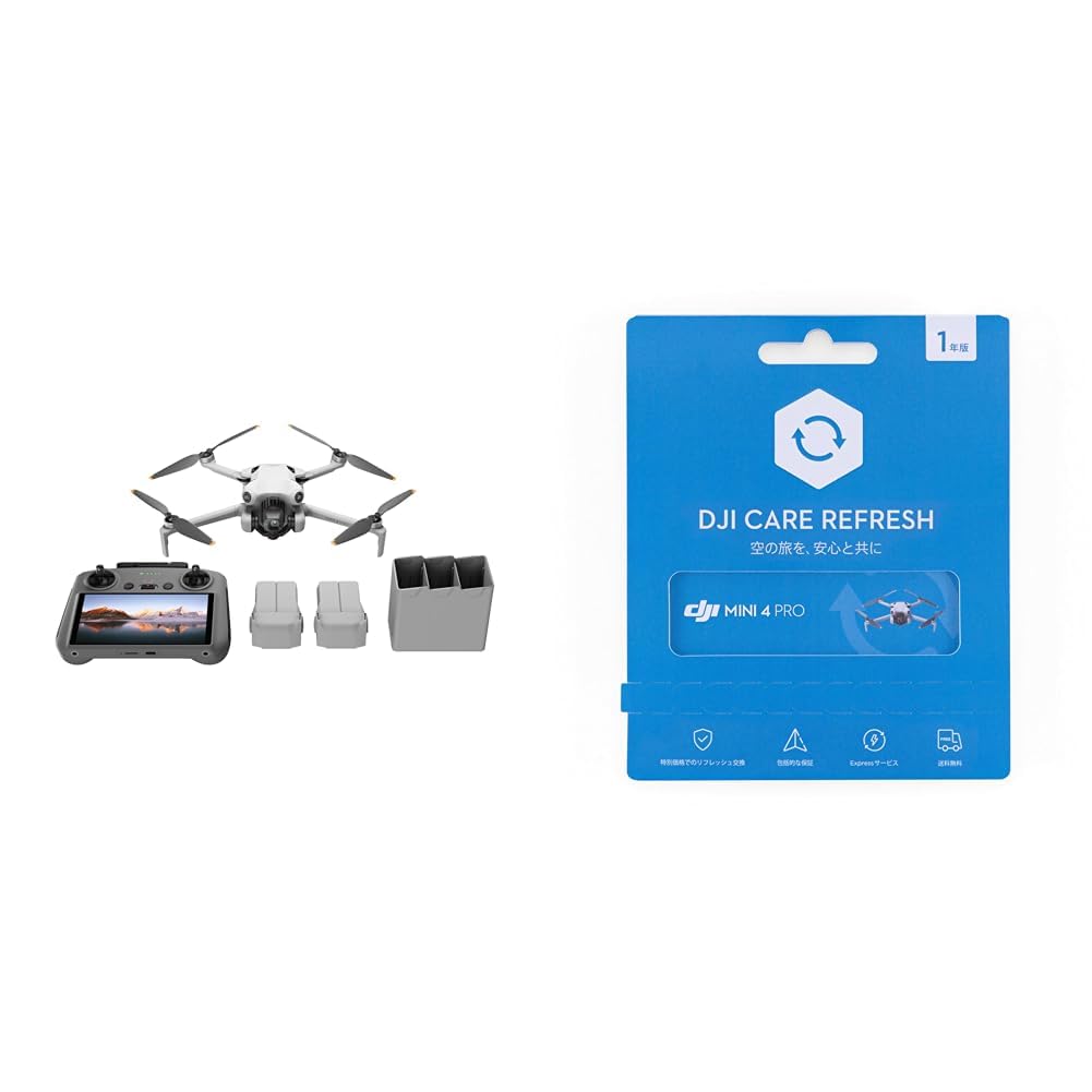 Amazon.co.jp: DJI ドローン Mini 4 Pro Fly MoreコンボPlus +1年延長