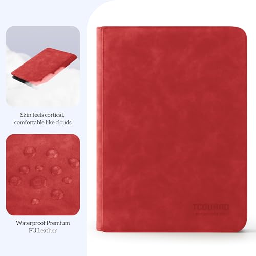 Image of Trading Card Binder, 9 Side Loading Pocket Card Album Hold Up to 540 Cards, Zipper Binder for Cards Collection, TCG Card Holder for Game Card, Sports Card, Yugioh, MTG etc.(Red 9)