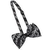 POPETPOP Pajarita Musical Clásica para Hombre Algodón Poliéster Elegante Formal Fiesta Graduación y Negro Acordeón Accesorio para Eventos