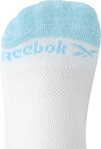 Image of Reebok Womens No Show Socks Moisture Wicking Cushion Low Cut Socks 12 Pack | Stretch Performance Fabric, Cushioned Heel and Toe, Arch Support, Comfort Seam, Shoe Size 4-10