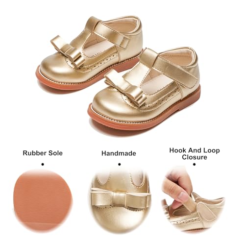 Image of Felix & Flora Toddler Little Girl Princess Dress Shoes-Mary Jane Flats for Girl Party School Shoes