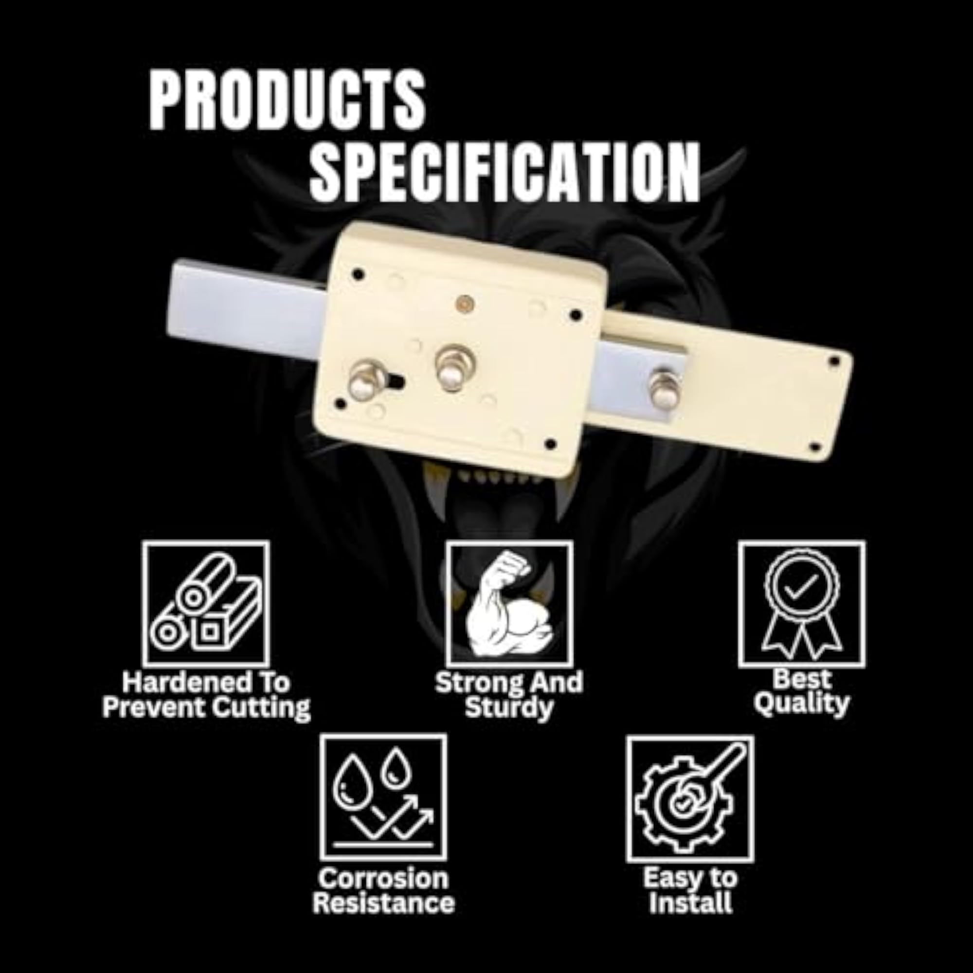Heavy Duty Pin Cylinder Inter Lock for Doors, High-Security