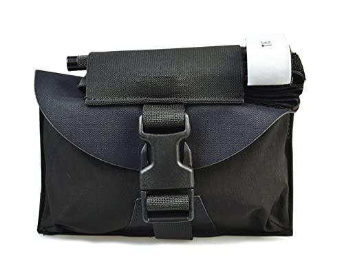 Hdlsina Tactical Belt Medical Pouch Stretchy Fabric Bag Body Compact Admin Pouch Emt First Aid Pouch Ifak Utility Pouch Trauma Kit Organizer Tourniquet Holder (Black) #TOP15