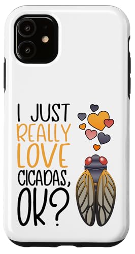 ���킢����̗��l I Really Love Cicadas �X�}�z�P�[�X iPhone 11 �p