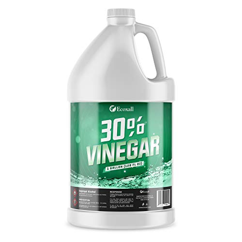 Premium Grade - 30% Pure Vinegar - 1 Gallon - 100% Natural Concentrated Cleaner - 450 Grain - Industrial Strength - Excellent Bleach and Ammonia Alternative - Ecoxall Chemicals