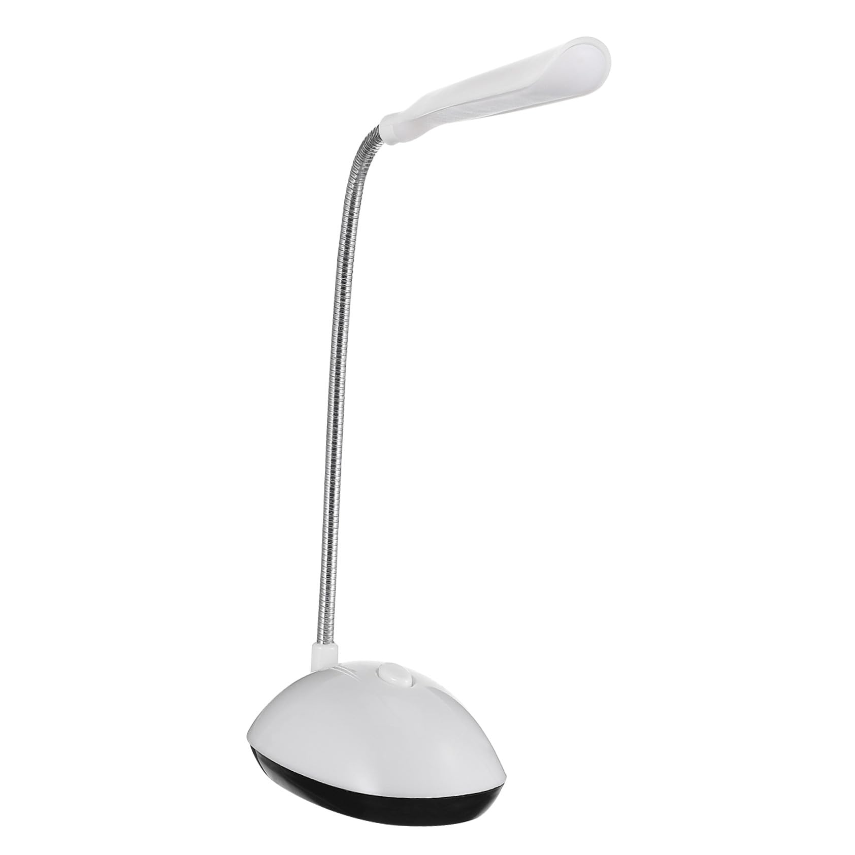 DIYEAH Lámpara LED para Escritorio con Batería Luz Portátil para Lectura y Estudio Lámpara de Mesa Blanca sin Cable para Dormitorio y Oficina