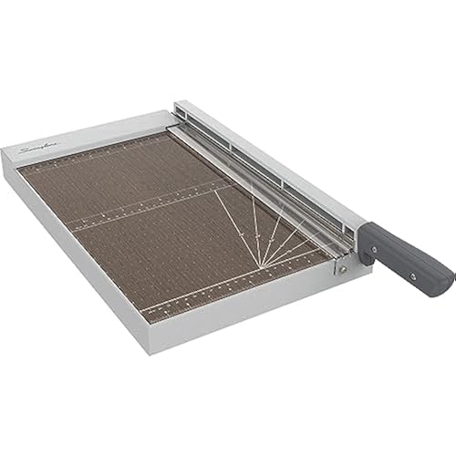 Swingline Paper Cutter, Guillotine Trimmer with EdgeGlow LED Cut Guide and Solid Wood Surface, 15" Cut Length, 10 Sheet Capacity, ClassicCut 1510W (G7010002)