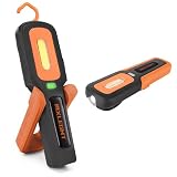 MXLEGNT Lampada da lavoro per ispezione: torcia da lavoro ricaricabile da 20 W con batteria da 4500 mAh, 800 lumen, perfetta per meccanici di auto, officina