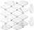 STICKGOO 10 Sheets Peel and Stick Backsplash, Calacatta Stick on Aluminum Composite Tiles Stikers, Self Adhesive Mixed Glass Backsplash for Kitchen, Bathroom, Fireplace, RV