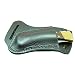 Custom left hand cross draw knife sheath for a buck 110 knife. The sheath is made out of buffalo hide leather dyed black.