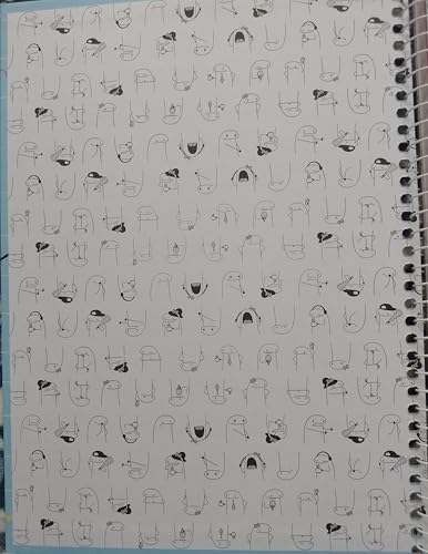 Caderno Universitário Espiral 80 folhas -Flork -Não Sufoque o Artista