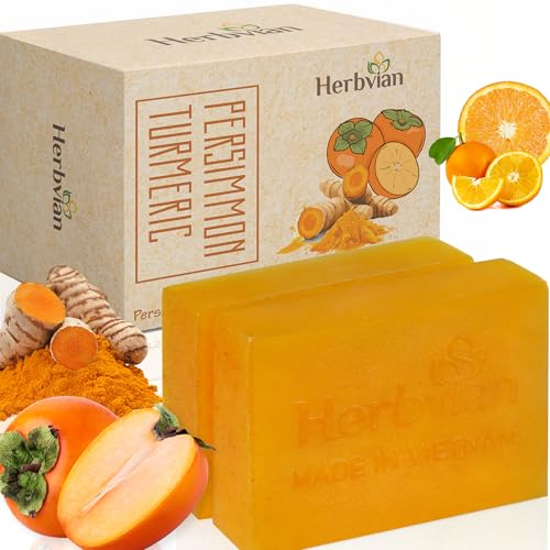 wigarjur Persimmon Body Wash for Old People Smell, Natural Deodorant Bar Soap for Strong Odor Smelly Feet Remove, Cleansing Body Deodorizing with Persimmon & Green Tea Extracts