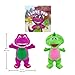 Fisher-Price Barney’s World Toddler Toys, 9 inch Barney & Baby Bop plushes with Story Book for Cuddling up at Reading time, Kids Ages 2+ Years