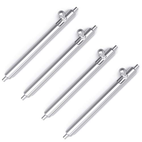 Wellfit Quick Release Watch Pins, Heavy Duty Watch Band Pins, 4 Pack Stainless Steel Watch Pins, Choice of Widths, 1.8mm Diameter,22mm