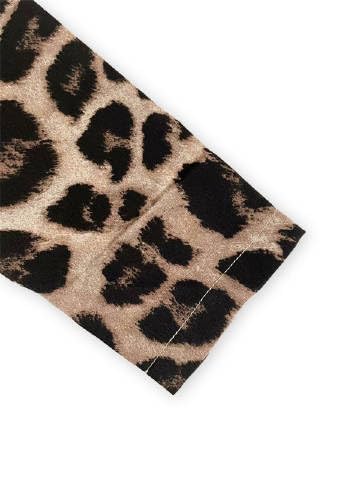 Leopard Fitted Blazers for Women Dressy Notched Lapel Suit Jacket Business Casual Outfits, Single-Button Outwear with Pockets4