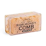 Jamie's Hive To Table 100% Raw Georgia Honey Comb, 4 Oz – All-Natural Pure Georgia Honey Comb – Fresh Honeycomb, No Additives or Preservatives, Non-GMO