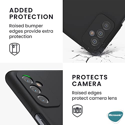 Microsonic Matte Silicone Samsung Galaxy M13 için Kılıf Lacivert [Galaxy M13 ile Uyumlu Kılıf - Lacivert]