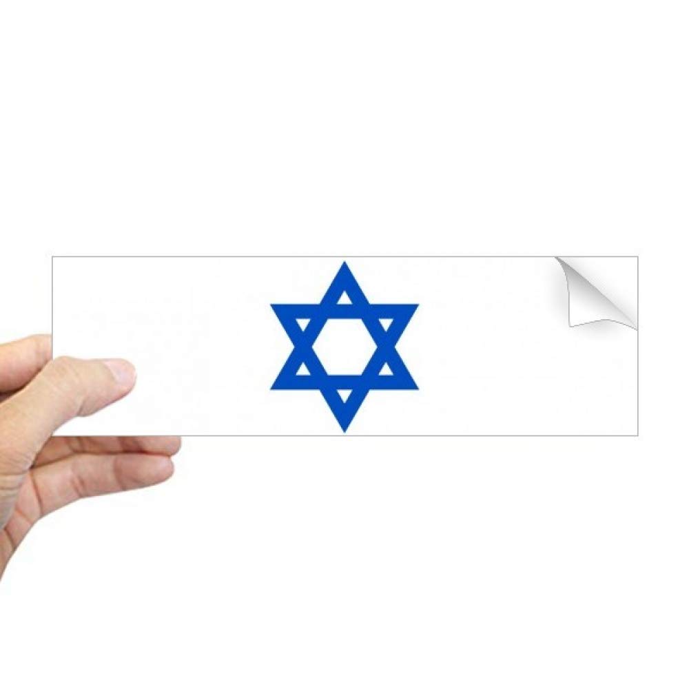 Adhesivo rectangular bandera de Israel DIYthinker vinilo para coche y moto