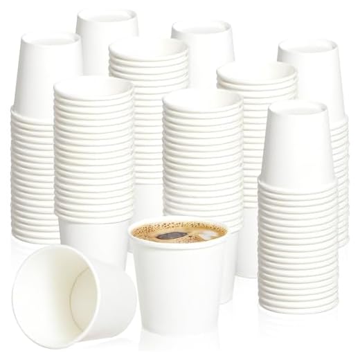 Zorplex 200 Stück 50ml Weiße Pappbecher, Kleine Einwegbecher für Espresso, Kaffee, Tee, Dips und Getränke, Mini Portionsbecher für Heiße und Kalte Drinks, Party, Büro und Veranstaltungen (200 * 50ml)