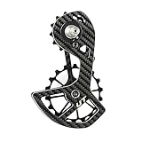 Lightweight Carbon Fiber Road Bicycle Bike Rear Derailleur Pulley Wheel System Compatible Shimano/sram, use 13T 17T Pulley (8000)