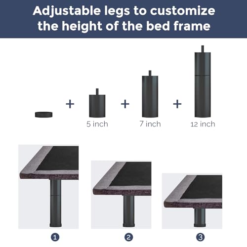 Iululu ILL-ANU200-F Adjustable Bed Frame, Full Adjustable Bed Base thumb #4