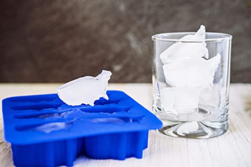 Usa Silicone Ice Cube Tray, United States Ice Cube Trays For Freezer, States Ice Cube Mold, Us Map Ice Tray, Ice Ball Maker Mold For Deep Freezer, Dishwasher Safe, 4Th Of July Decorations, 8 Cubes #TOP1