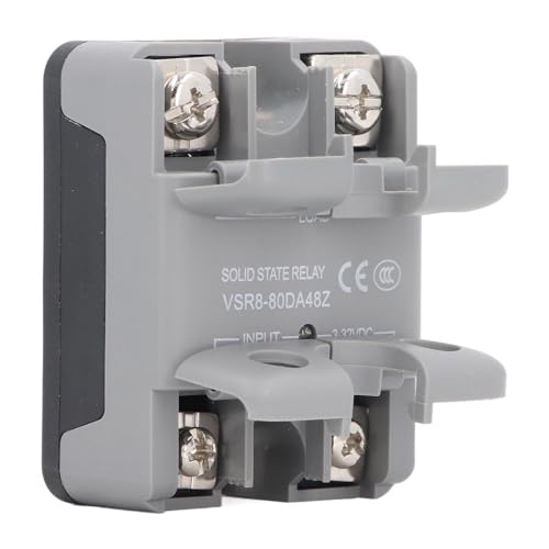 Relé de Estado Sólido SSR, relé de Estado Sólido 80A DC para AC 3-32VDC Entrada, Isolada Opticamente