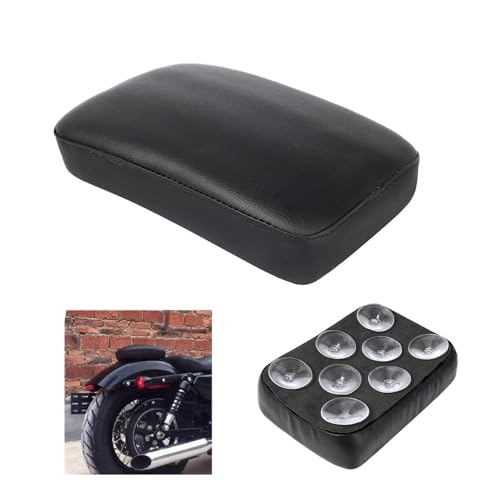 Asiento para moto chopper bobber universal negro posterior 2