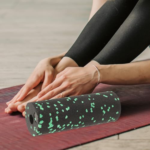 Compact Foam Roller Column, Hollow Portable Muscle Massager Stick, Green Mini Muscle Relaxing Roller for Fitness and Body miniatura 7