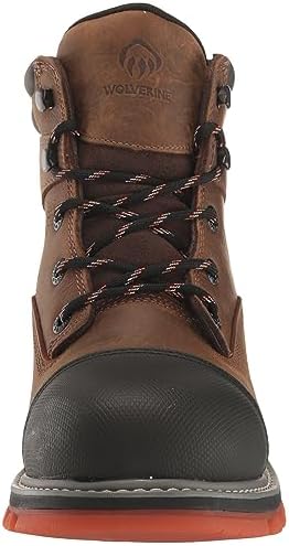 Wolverine Men's Floorhand LX Cap Toe Waterproof 6" Construction Boot, Sudan Brown, 11 | Image 1