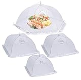 Chefast Food Cover Tent (4 Packs) - Pop Up Mesh Covers in 3 Sizes with Reusable Carry Bag - Protect...