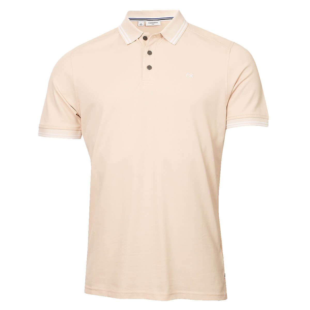 Calvin Klein Men's Stone Tipped Campus Tipped Polo Shirt - Xxl