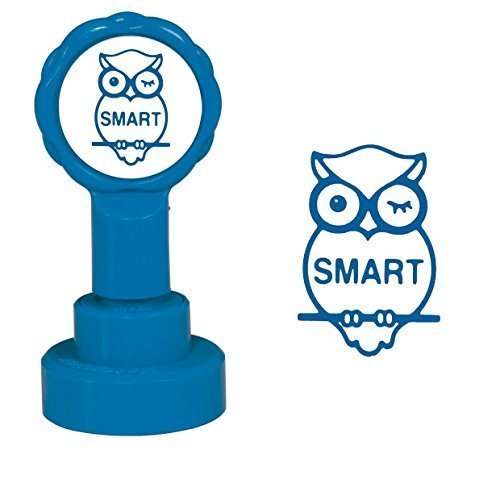 Stamper Blue Smart Teacher Reward Stamps Pre-Inked 25,000 Impressions! (Blue Smart)