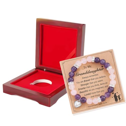 Image of Granddaughter Gifts - Beautifully Packaged Granddaughter Stone Bracelet
