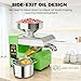 Automatic Cold/Hot Oil Press machine,820W,Processes 30 types of oil extractor including olives,castor & coconut,Compact stainless steel oil maker can save space Ideal for home and commercial use(110V)