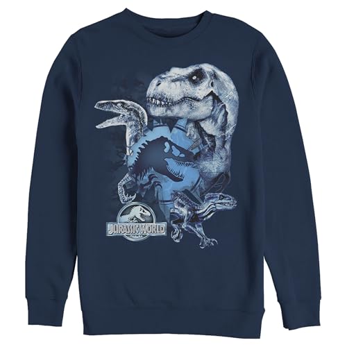 Jurassic World Fallen Kingdom Glas Shard Mens Pullover Crew Fleece