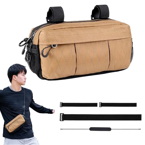 Genérico Bolsa para Manillar - Bolsa Impermeable de Gran Capacidad para Manillar,Alforjas Estilo Trail Urbano Montaña Deportes Exteriores Aventuras Bikepacking
