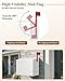 VERSASKY Wall-Mount Mailbox for Outside, Large Capacity Rust-Proof Mail Box with Stay-Open Lid & Red Flag Kit, Galvanized Steel Weather-Resistant Post Box for House Outside, 10.5