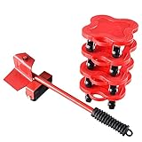 Greendhat Heavy Furniture Mover Kit with 4 Sliders, Furniture Dolly and Furniture Lifter Set, 360°...