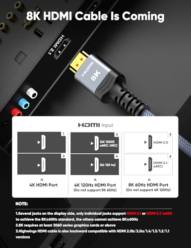 Image of highwings USB c to hdmi Adapter (4k 60hz), Type c to hdmi Adapter,Thunderbolt 3 Compatible,Compatible Samsung Galaxy Note 8 /s8 /note 9 /s9 Plus,surfacebook 2, pixelbook,MacBook /MacBook pro, iMac,Grey