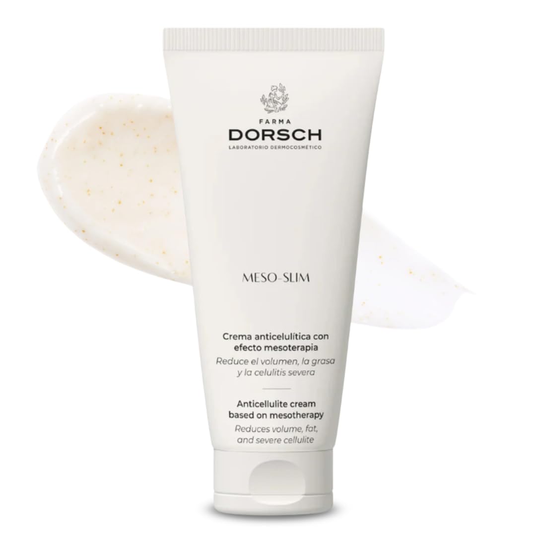 FARMA DORSCH – MESO-SLIM | Gel Reductor Anticelulítico con Efecto Exfoliante | Disuelve Grasas, Mejora Circulación y Reduce Piel de Naranja | Firmeza y Suavidad | 200 ml