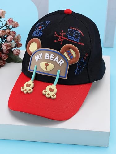 Image of PASSION PETALS Summer Dino Rockstar Baseball Cap for Kids Boys and Girls 2-4Years