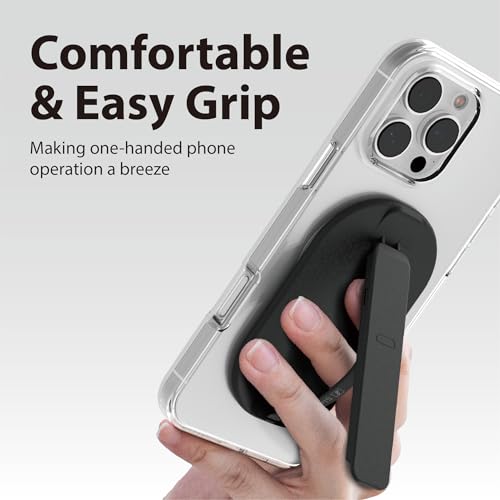 Accesorios MagSafe para iPhone 13 y 12 con soporte de agarre para teléfono negro 3
