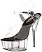 Produktbild Pleaser DELIGHT-608, Damen Plateausandalen, Schwarz (Schwarz), 38 EU