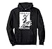 Surfender, tätowierter Jesus mit Metalhand und Peace Zeichen Pullover Hoodie