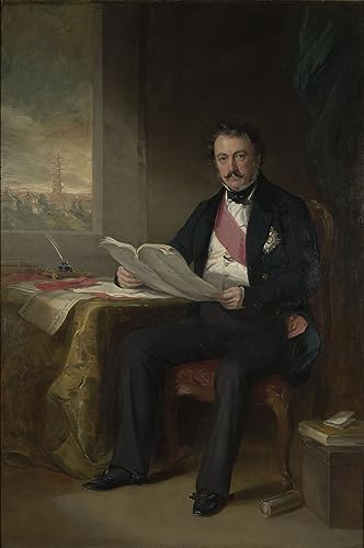 Impression d'affiche sur toile Portrait de Sir Henry Pottinger 60x90cm